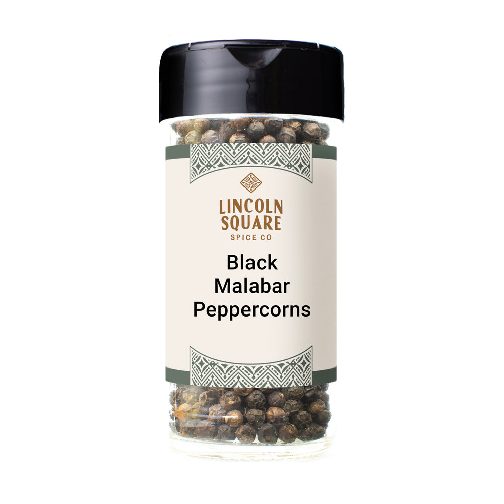 Black Malabar Peppercorns medium jar