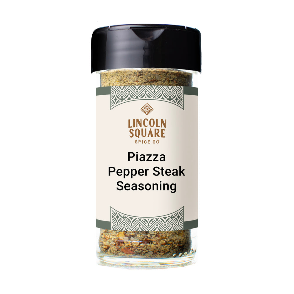 Piazza Pepper Steak Seasoning medium jar