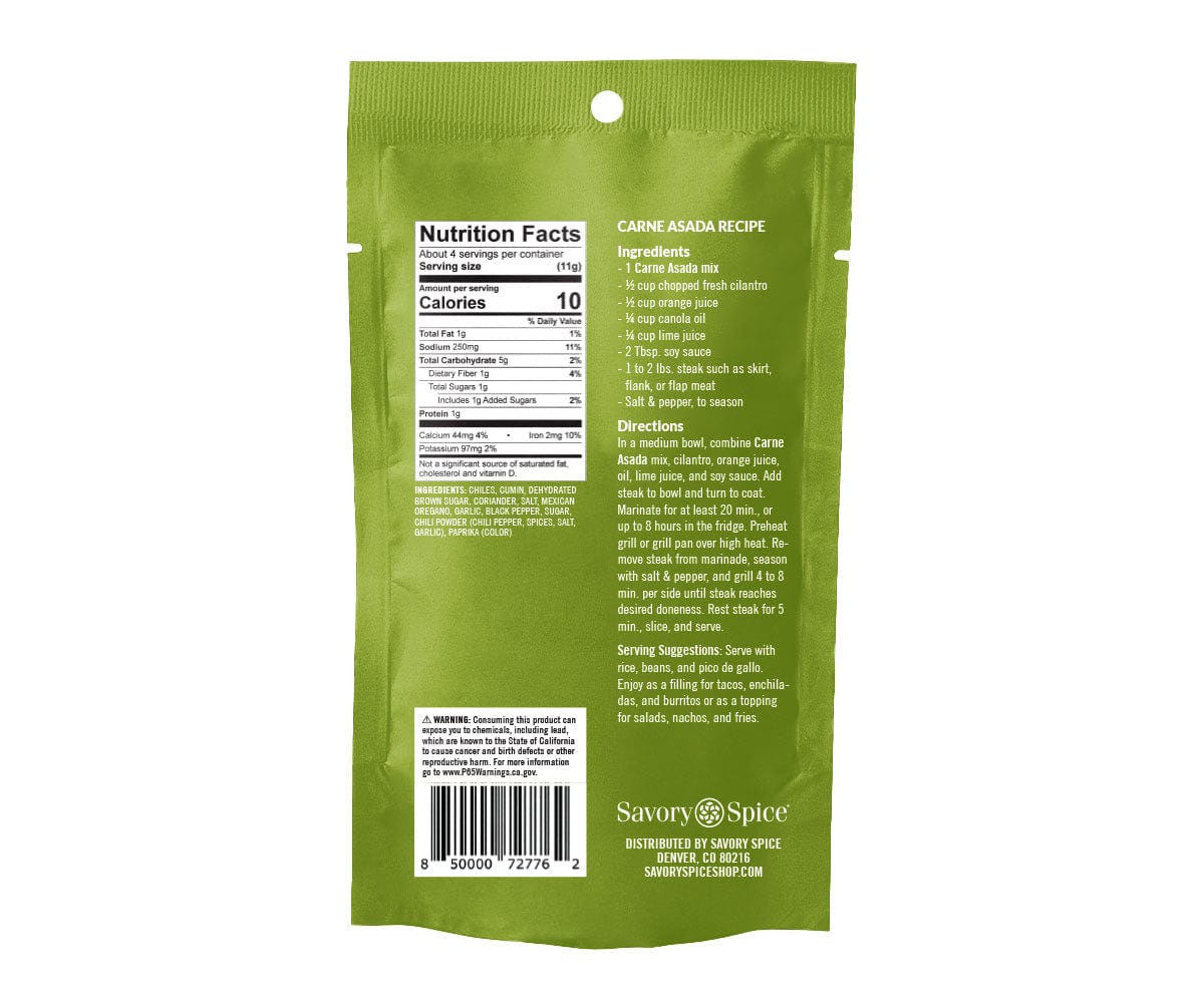 Carne Asada - Spice & Easy by Savory Spice