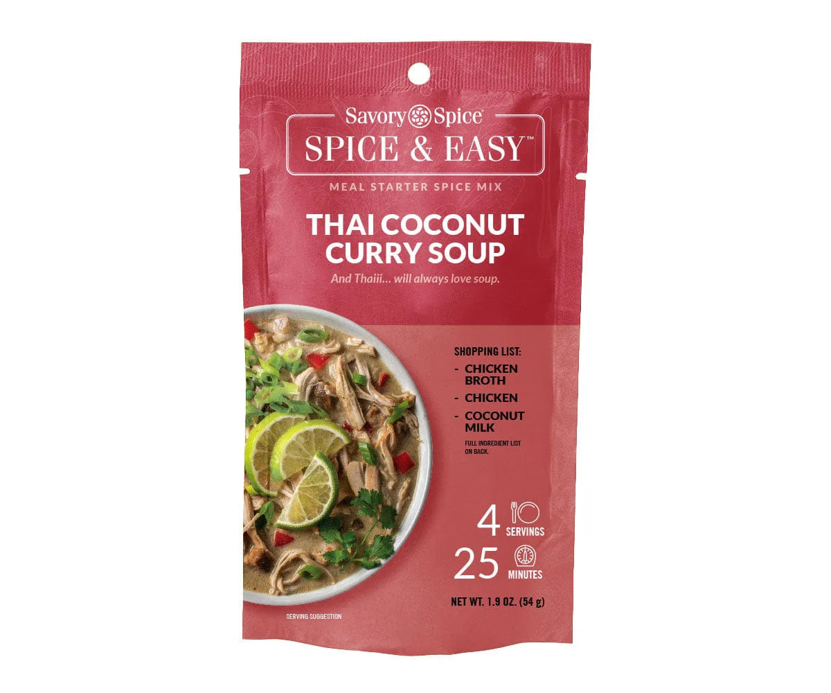 Thai Coconut Curry Soup- Spice & Easy by Savory Spice